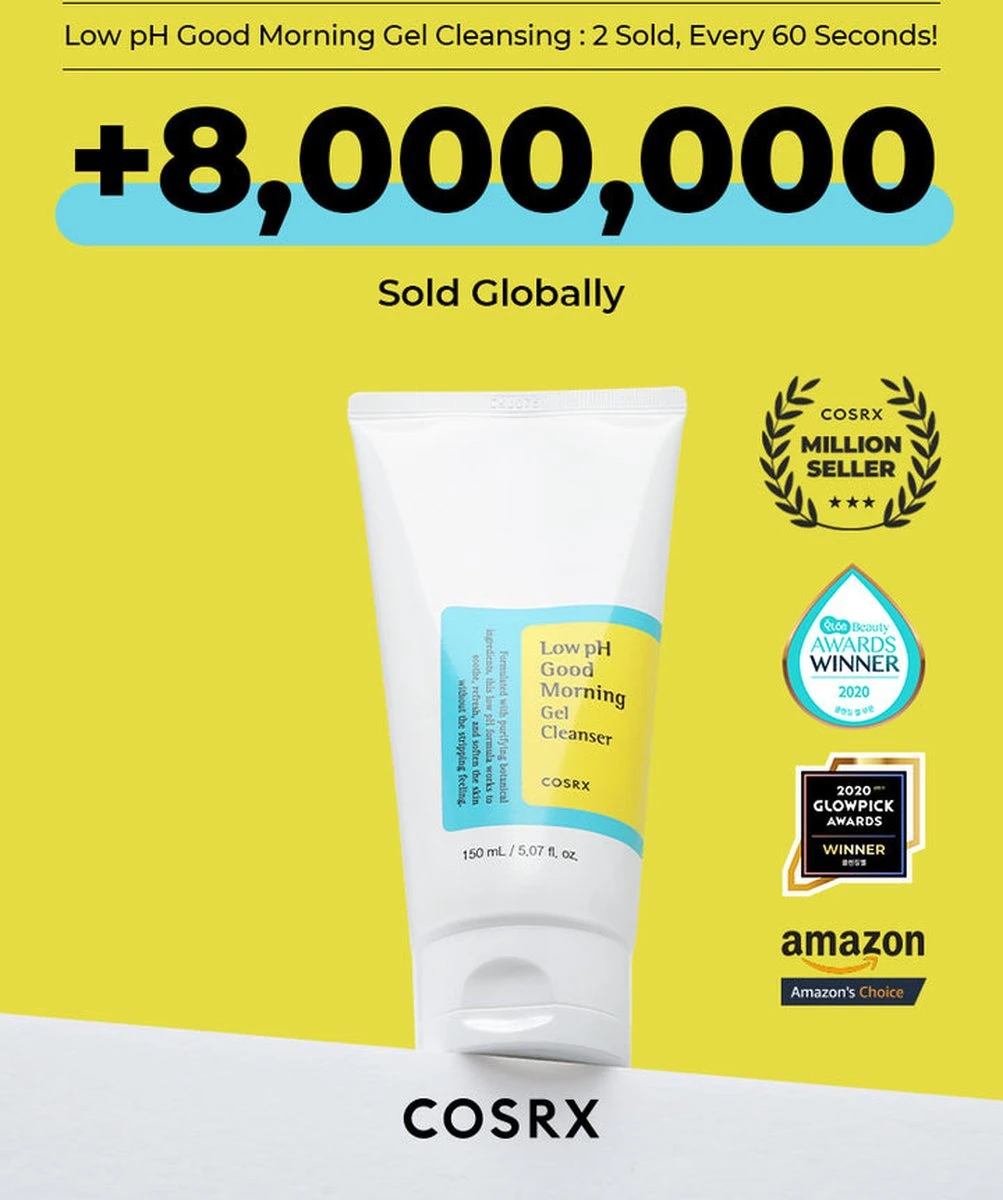 COSRX Low Ph Good Morning Gel - 150ml 4 COSRX Low Ph Good Morning Gel - 150ml - Afbeelding 4