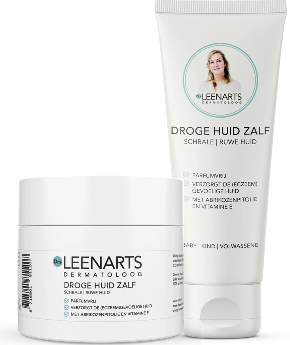 Drs Leenarts Droge Huid Zalf - Huidverzorging - Eczeem - Vitamine E - Zalf - Parfumvrij - 125ml 1 Drs Leenarts Droge Huid Zalf - Huidverzorging - Eczeem - Vitamine E - Zalf - Parfumvrij - 125ml