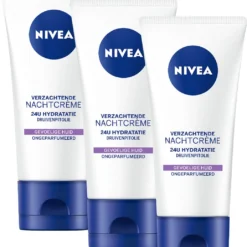 NIVEA Essentials Sensitive - 3 X 50 Ml - Nachtcrème