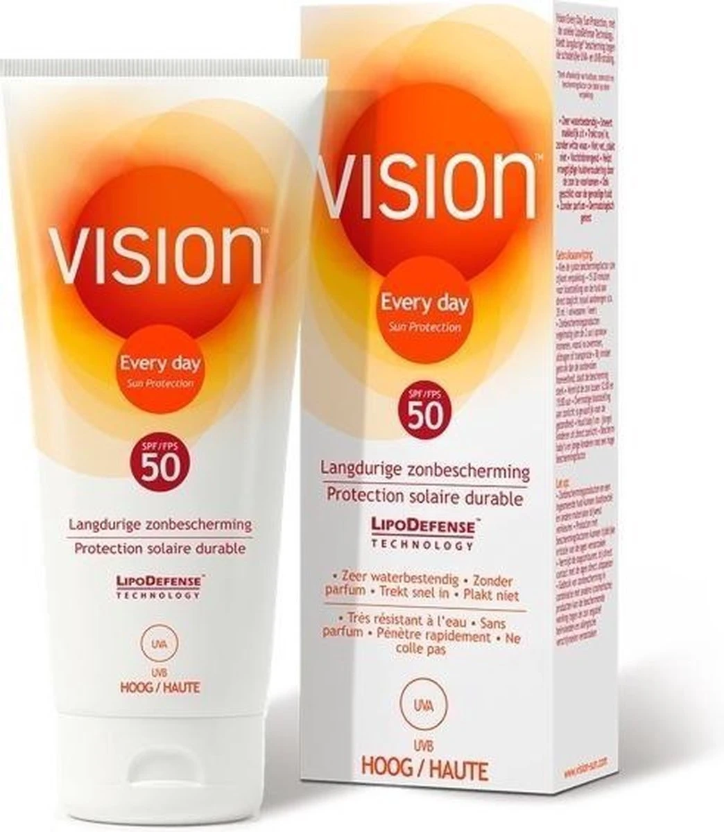 Vision Every Day Sun Protection - Zonnebrand - SPF 50 - 180 Ml 19 Vision Every Day Sun Protection - Zonnebrand - SPF 50 - 180 Ml - Afbeelding 19