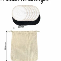 Bamboozy 12 Zwart + Wit Wasbare Wattenschijfjes Herbruikbare Wattenschijfjes Zero Waste Duurzame Bamboe 12 Bamboozy 12 Zwart + Wit Wasbare Wattenschijfjes Herbruikbare Wattenschijfjes Zero Waste Duurzame Bamboe -Zacht Huid Verkoop 1046x1200 1