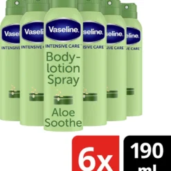 Vaseline® Vaseline Lotion Spray AloeFresh 6 X 190 Ml -Zacht Huid Verkoop 1052x1200 1