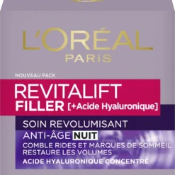 L’Oréal Paris Revitalift Filler Nachtcrème - 50 Ml - Anti Rimpel -Zacht Huid Verkoop 1054x1200 2