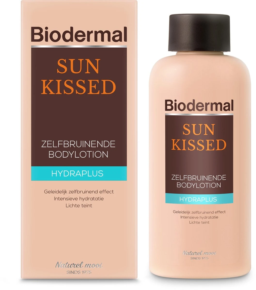 Biodermal Self Tan Sun Kissed Body Lotion - Zelfbruinende Lotion Voor Lichaam En Gezicht - 200ml NL 1 Biodermal Self Tan Sun Kissed Body Lotion - Zelfbruinende Lotion Voor Lichaam En Gezicht - 200ml NL