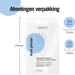 Kascin Puisten Patch Met Hydrocolloide - Acne Pleisters, Pimple Patch - Made In Korea, 39 Stuks, Pleister In Twee Maten: Diameter Van 24 X 12 Mm En 15 X 10 Mm | Puistjes Pleisters -Zacht Huid Verkoop 1078x1200 3