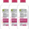 Garnier SkinActive - Micellair Reinigingswater Voor De Droge Huid - 3 X 400 Ml - Micellair Water Voordeelverpakking
