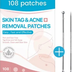 Acne Patches (108x) Met Blackhead Remover Set - Puisten Pleister - Puisten Verwijderaar - 108 Pleisters In 2 Formaten - Mee Eters Verwijderen - Pimple Patch Voor Acneverzorging Met Comedonenlepel Set - Acne Stickers