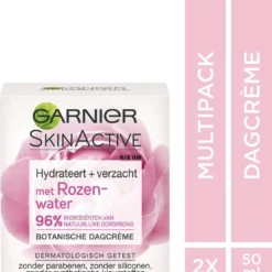 Garnier Skinactive Face Botanische Dagcrème Met Rozenwater - 2 X 50ml - Voordeelverpakking -Zacht Huid Verkoop 1111x1200 2