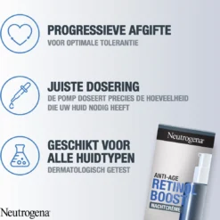 Neutrogena Retinol Boost Night Cream (50ml), Snel Intrekkende Anti-veroudering Gezichtsverzorgingscrème Met Retinol, Mirtebladextract & Hyaluronzuur, Gezichtscrème Voor Een Jonger En Gezond Uitziende Huid -Zacht Huid Verkoop 1120x1200 4