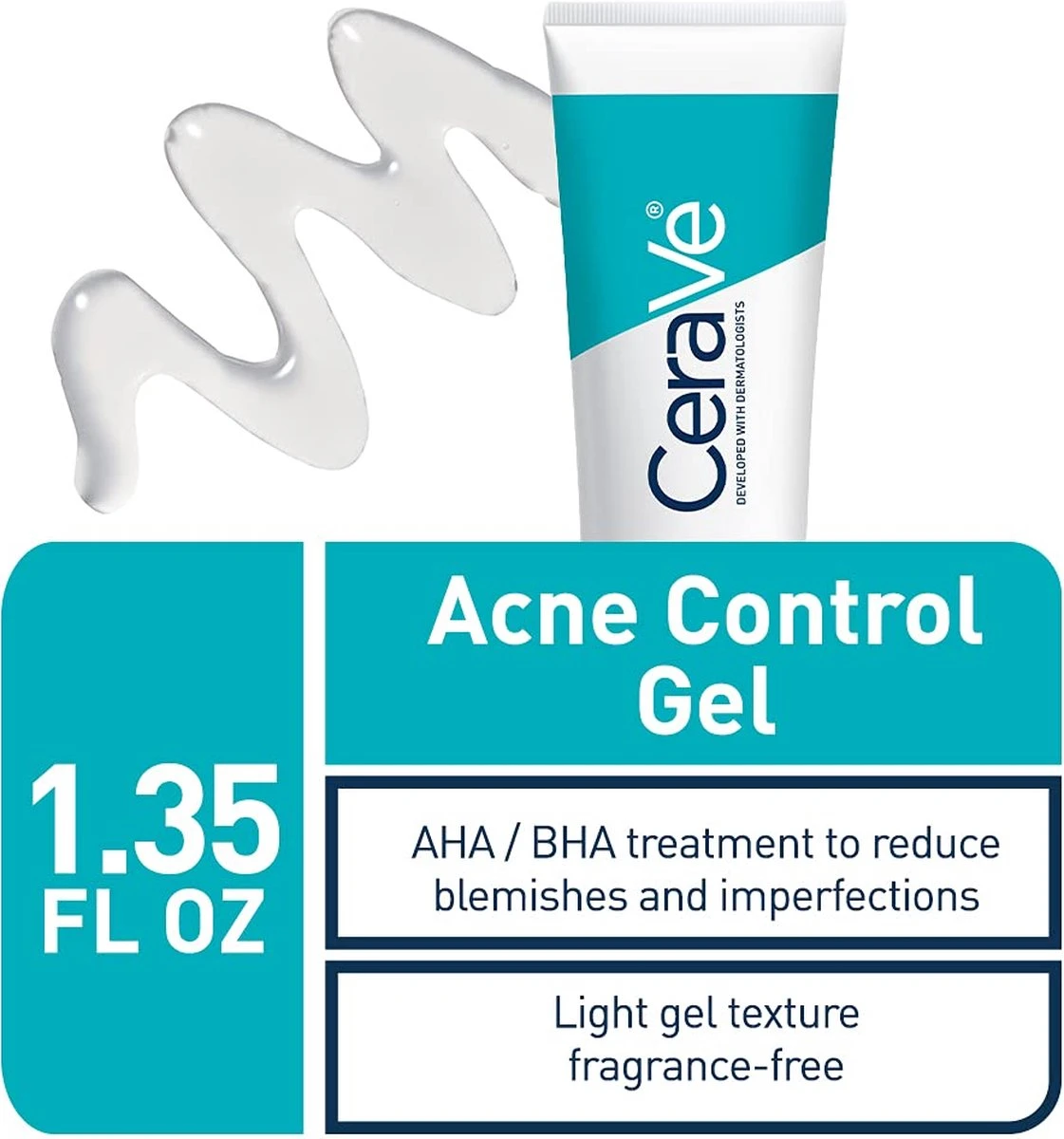 CeraVe Acne Control Gel AHA/BHA Acne Gel, Salicylic Acid Acne Treatment 6 CeraVe Acne Control Gel AHA/BHA Acne Gel, Salicylic Acid Acne Treatment - Afbeelding 6