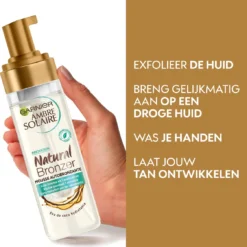 Garnier Ambre Solaire Self Tan Zelfbruiner Mousse - 200ml 8 Garnier Ambre Solaire Self Tan Zelfbruiner Mousse - 200ml -Zacht Huid Verkoop 1122x1200 5