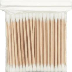 Merkloos Wattenstaafjes Hout - 100 St