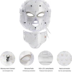 JTEX® - Professioneel LED Masker - Gezichtsmasker - Face Mask - Lichttherapie - 7 Soorten Behandelingen - Anti Rimpel - Anti Acne Huidverzorging - Skin Cleaner - Masker - Anti Aging Mask - Gezichtsbehandeling - New Generation - LED Masker -Zacht Huid Verkoop 1156x1200