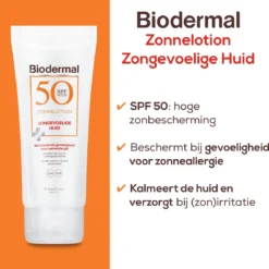 Biodermal Zonnelotion Gevoelige Huid - Zonnebrand Voor De Gevoelige Huid - Spf 50 - 100 Ml - Ook Geschikt Voor Kinderen 13 Biodermal Zonnelotion Gevoelige Huid - Zonnebrand Voor De Gevoelige Huid - Spf 50 - 100 Ml - Ook Geschikt Voor Kinderen -Zacht Huid Verkoop 1160x1200 14
