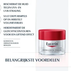 Eucerin Hyaluron-Filler + Volume-Lift Dagcrème 50 Ml 19 Eucerin Hyaluron-Filler + Volume-Lift Dagcrème 50 Ml -Zacht Huid Verkoop 1160x1200 2