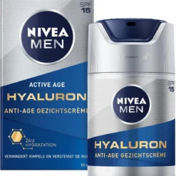 NIVEA MEN Anti-Age Hyaluron Gezichtcrème SPF 15 - 50ml 13 NIVEA MEN Anti-Age Hyaluron Gezichtcrème SPF 15 - 50ml -Zacht Huid Verkoop 1165x1200 1