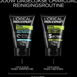 L’Oréal Paris Men Expert Pure Charcoal Gezichtsreiniging - 6 X 100 Ml - Voordeelverpakking 18 L’Oréal Paris Men Expert Pure Charcoal Gezichtsreiniging - 6 X 100 Ml - Voordeelverpakking -Zacht Huid Verkoop 1167x1200 1