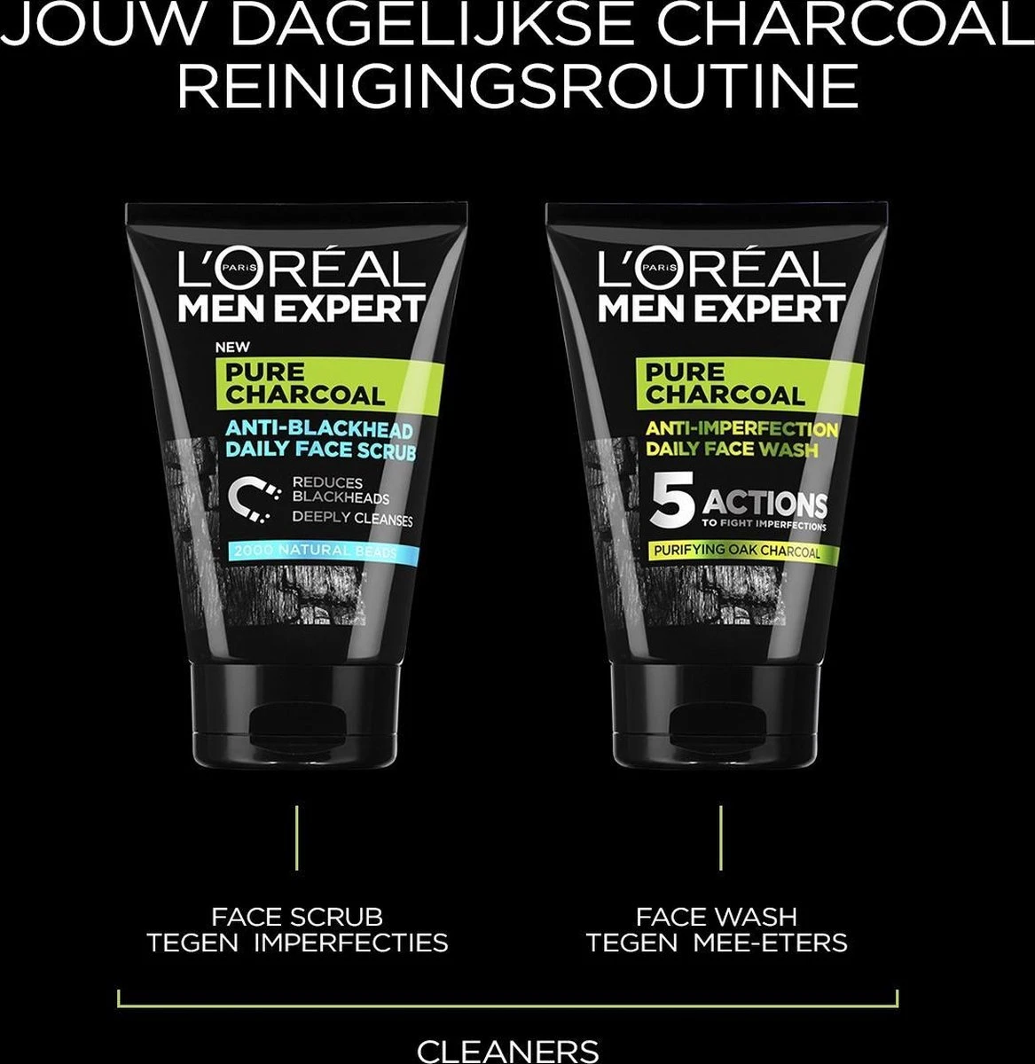 L’Oréal Paris Men Expert Pure Charcoal Gezichtsreiniging - 6 X 100 Ml - Voordeelverpakking 7 L’Oréal Paris Men Expert Pure Charcoal Gezichtsreiniging - 6 X 100 Ml - Voordeelverpakking - Afbeelding 7