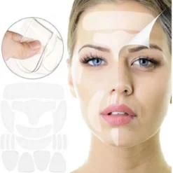 16 Stuks Anti-Rimpel Pads - Herbruikbaar - Silicone Huidverzorging - Tegen Rimpels En Lijntjes, Kin, Voorhoofd, Mond, Rimpelverwijderaar - Rimpels Verwijderen