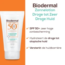 Biodermal Zonnelotion Droge Huid - Zonnebrand Voor De Droge Huid - Spf50+ 150ml - Ook Geschikt Voor Kinderen 11 Biodermal Zonnelotion Droge Huid - Zonnebrand Voor De Droge Huid - Spf50+ 150ml - Ook Geschikt Voor Kinderen -Zacht Huid Verkoop 1187x1200 2