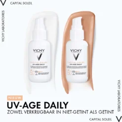 Vichy Capital Soleil UV-Age - Dagelijkse Zonnebrand Voor Het Gezicht - SPF50+ Getint - 40ml -Zacht Huid Verkoop 1188x1200 8