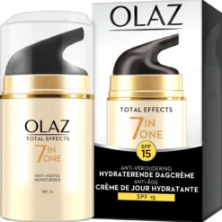 Olaz Total Effects 7in1 Anti-Veroudering Hydraterende Dagcrème Met SPF15 - 50ml