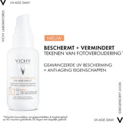 Vichy Capital Soleil UV-Age - Dagelijkse Zonnebrand Voor Het Gezicht - SPF50+ Getint - 40ml -Zacht Huid Verkoop 1192x1200 6
