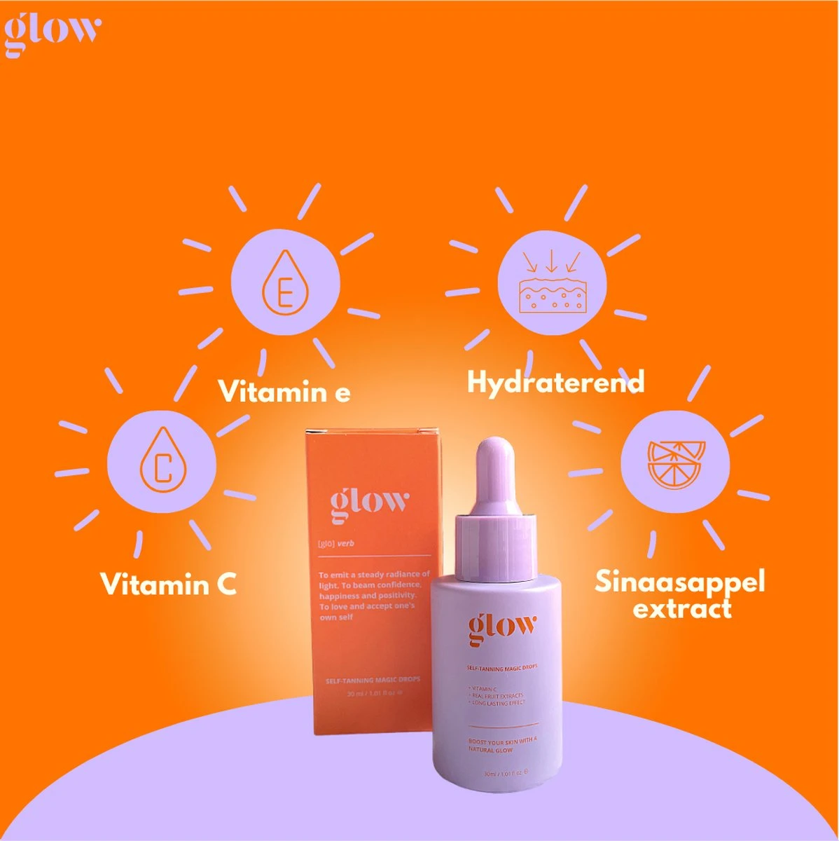 Glow Tanning Drops 30 ML | Zelfbruiner Gezicht | Magic Drops | Self Tan 5 Glow Tanning Drops 30 ML | Zelfbruiner Gezicht | Magic Drops | Self Tan - Afbeelding 5