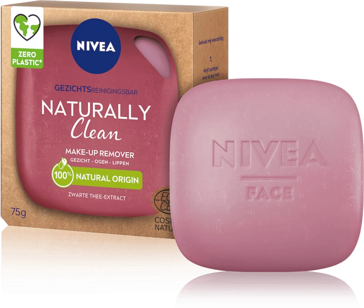 NIVEA Naturally Clean Face Bar Make Up Remover 75 Gr 3 NIVEA Naturally Clean Face Bar Make Up Remover 75 Gr - Afbeelding 3