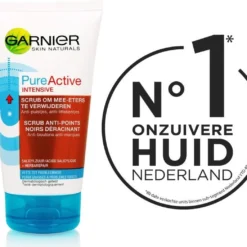 Garnier Skinactive Face PureActive Intensive Scrub Tegen Mee-Eters En Puistjes- 150ml X 2 - Scrub -Zacht Huid Verkoop 1200x1043 3