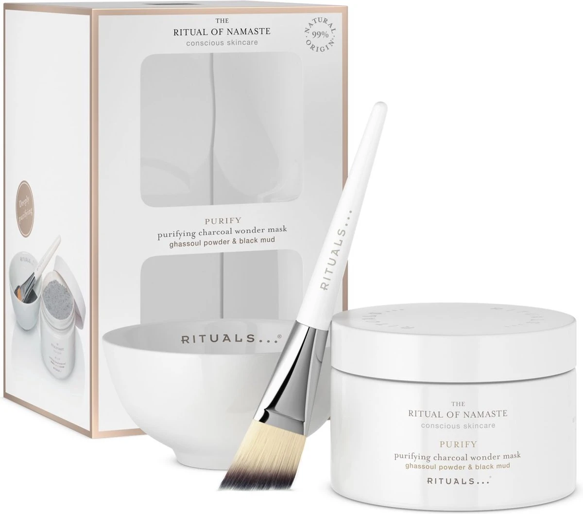 RITUALS The Ritual Of Namaste Purifying Charcoal Wonder Mask - 70 G 2 RITUALS The Ritual Of Namaste Purifying Charcoal Wonder Mask - 70 G - Afbeelding 2