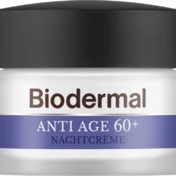 Biodermal Anti Age Nachtcrème 60+ - Nachtcrème Met Niacinamide & Sheaboter - Voedt En Hydrateert Intensief - Nachtcreme Anti Rimpel Voor Vrouwen - 50ml