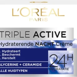 L’Oréal Paris Triple Active Nachtcrème - 50 Ml - Hydraterend -Zacht Huid Verkoop 1200x1088