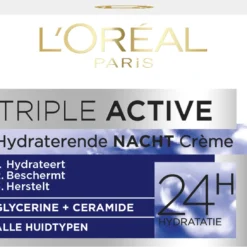 L’Oréal Paris Triple Active Nachtcrème - 50 Ml - Hydraterend -Zacht Huid Verkoop 1200x1091
