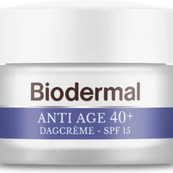 Biodermal Anti Age Dagcrème 40+ - Dagcrème Met Hyaluronzuur En Vitamine C - Met SPF15 - Anti Rimpel Creme Vrouwen - 50ml