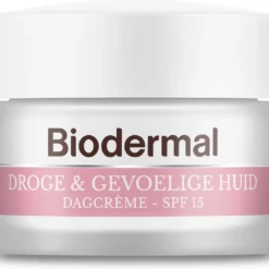 Biodermal Dagcrème Droge & Gevoelige Huid - 50ml - Hydrateert En Herstelt