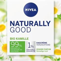 Nivea Naturally Good Dagcrème Gevoelige Huid - 50 Ml - Met Bio Kamille 23 Nivea Naturally Good Dagcrème Gevoelige Huid - 50 Ml - Met Bio Kamille -Zacht Huid Verkoop 1200x1108 1