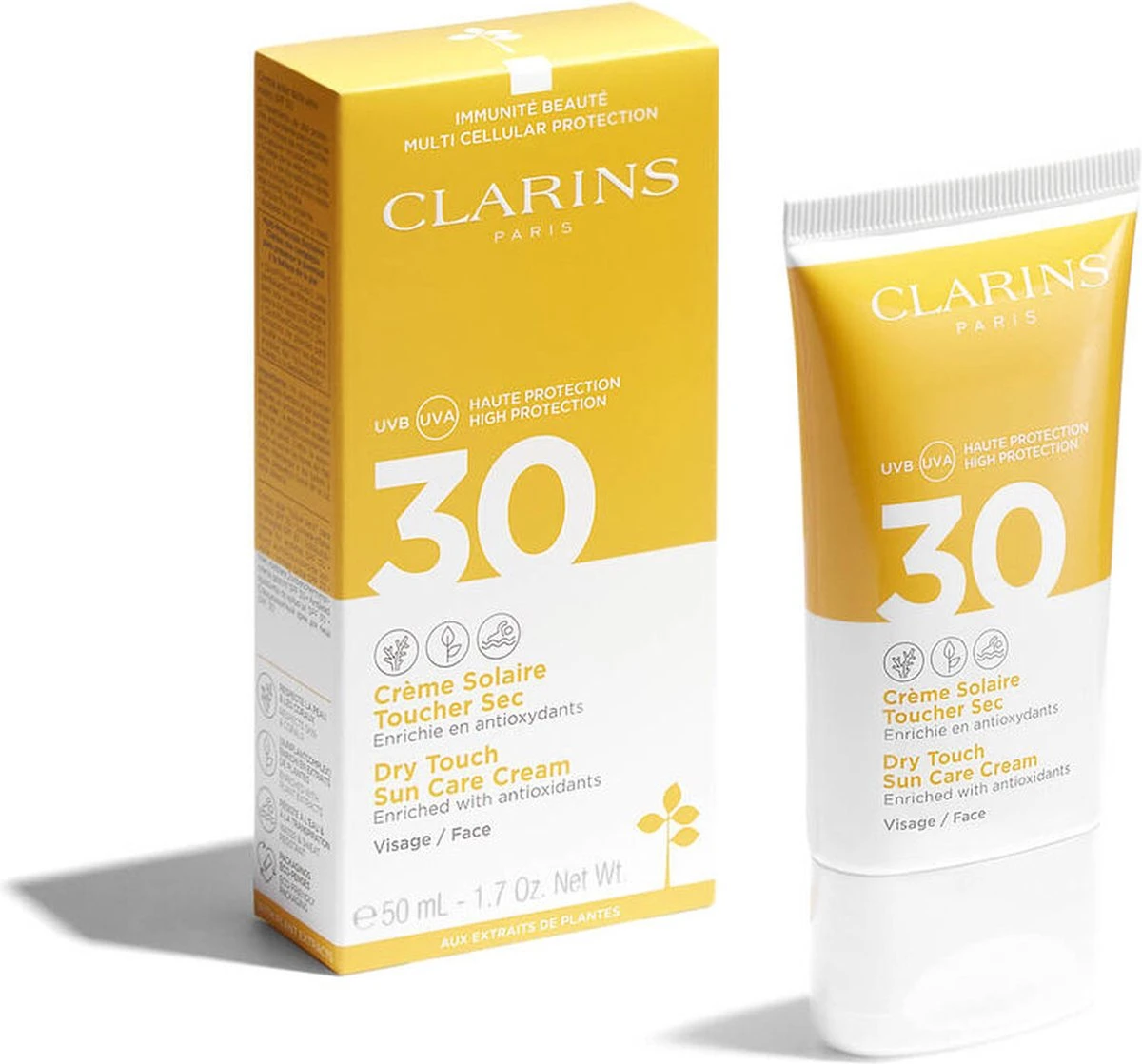 Clarins Dry Touch Facial Sun Care SPF30 - Zonnebrand - 50 Ml 10 Clarins Dry Touch Facial Sun Care SPF30 - Zonnebrand - 50 Ml - Afbeelding 10