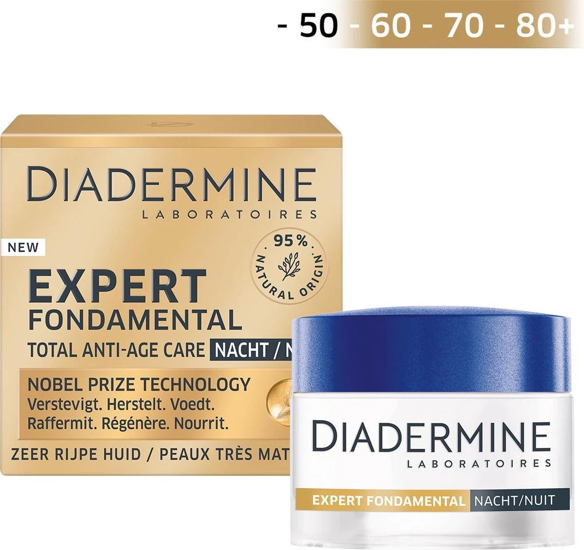 Diadermine Expert Fondamental Nachtcreme 50ml 2 Diadermine Expert Fondamental Nachtcreme 50ml - Afbeelding 2