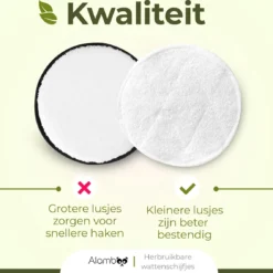 16x Herbruikbare Wattenschijfjes - Wasbare Zachte Wattenschijfjes - Duurzame & Biologische - Inclusief Waszakje 8 16x Herbruikbare Wattenschijfjes - Wasbare Zachte Wattenschijfjes - Duurzame & Biologische - Inclusief Waszakje -Zacht Huid Verkoop 1200x1135 7