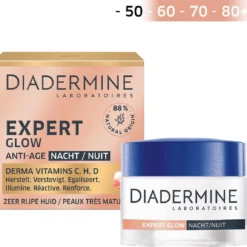 Diadermine Expert Active Glow Nachtcreme 50ml -Zacht Huid Verkoop 1200x1149 6