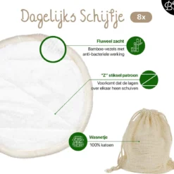 Bamboozy 12 Zwart + Wit Wasbare Wattenschijfjes Herbruikbare Wattenschijfjes Zero Waste Duurzame Bamboe 13 Bamboozy 12 Zwart + Wit Wasbare Wattenschijfjes Herbruikbare Wattenschijfjes Zero Waste Duurzame Bamboe -Zacht Huid Verkoop 1200x1151 1
