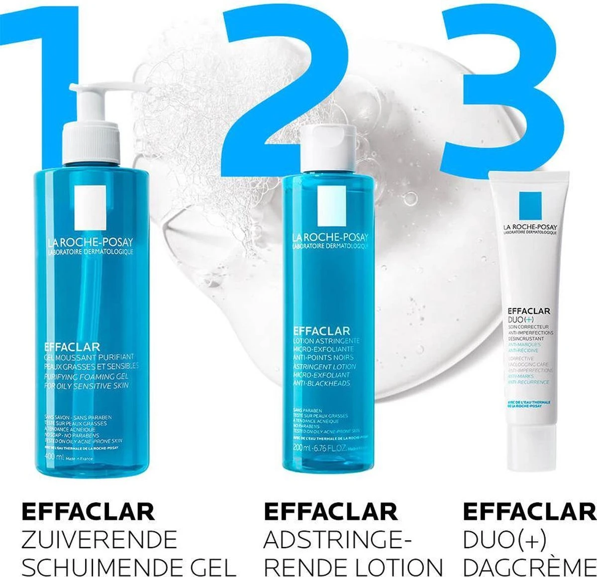 La Roche-Posay Effaclar Reinigingsgel - Anti-onzuiverheden - 400 Ml 5 La Roche-Posay Effaclar Reinigingsgel - Anti-onzuiverheden - 400 Ml - Afbeelding 5