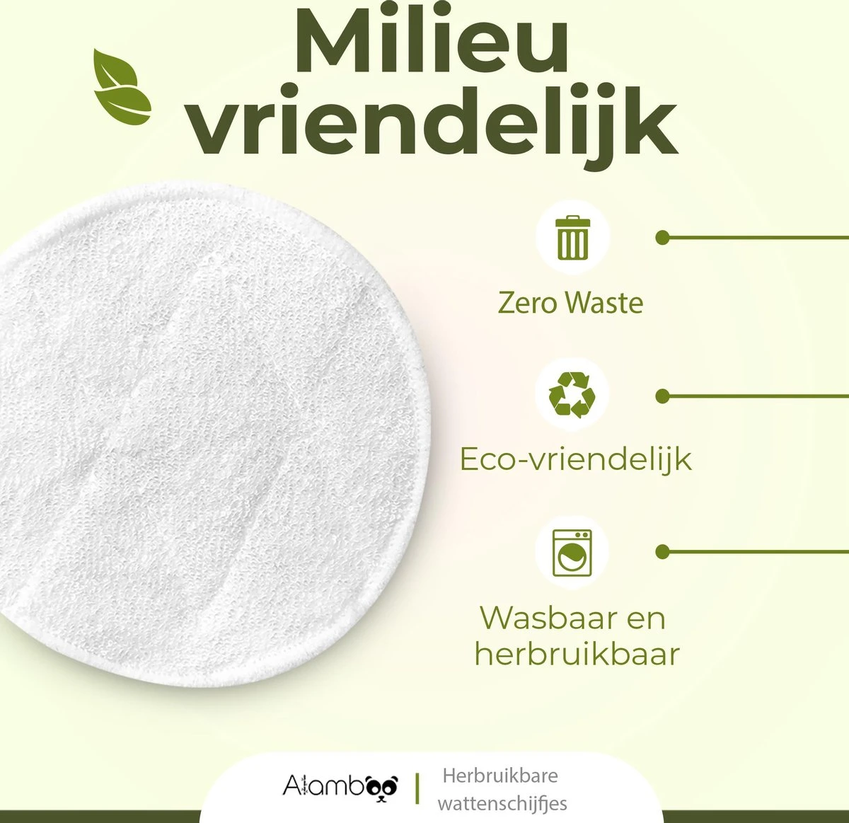16x Herbruikbare Wattenschijfjes - Wasbare Zachte Wattenschijfjes - Duurzame & Biologische - Inclusief Waszakje 4 16x Herbruikbare Wattenschijfjes - Wasbare Zachte Wattenschijfjes - Duurzame & Biologische - Inclusief Waszakje - Afbeelding 4
