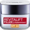 L’Oréal Paris Revitalift Filler Anti-Aging Dagcrème SPF50 - 50ml - Gezichtsverzorging Met Hyaluronzuur