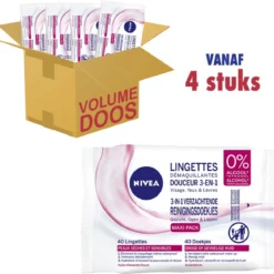Nivea 3 In 1 Verzachtende Reinigingsdoekjes - Droge En Gevoelige Huid - Zonder Alcohol - 4 X 40 Stuks 6 Nivea 3 In 1 Verzachtende Reinigingsdoekjes - Droge En Gevoelige Huid - Zonder Alcohol - 4 X 40 Stuks -Zacht Huid Verkoop 1200x1171 14