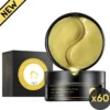 LifeProducts4You Oogmasker 60 Stuks - Eye Pads - Oogmasker Wallen - Gezichtsverzorging - Gezichtsmaskers Verzorging - Anti Wallen En Donkere Kringen - Oog Patches - 24 K Goud - Collageen