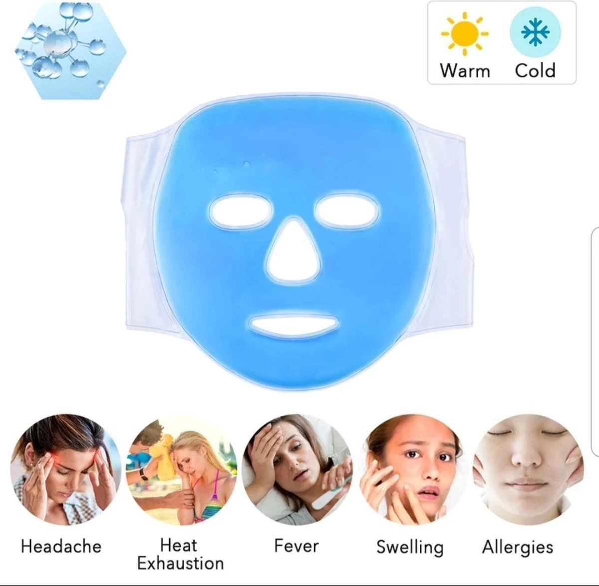 Medilon Gezichtsmasker – Herbruikbaar Masker Voor Koud Of Warm Gebruik – Verkoelend Gelmasker – Gelmasker Voor Ogen – Gelmasker Gezicht – Gel Oogmasker – Hoofdpijn – Ontstekingen – Acne – Vermoeidheid – Anti Wallen 3 Medilon Gezichtsmasker – Herbruikbaar Masker Voor Koud Of Warm Gebruik – Verkoelend Gelmasker – Gelmasker Voor Ogen – Gelmasker Gezicht – Gel Oogmasker – Hoofdpijn – Ontstekingen – Acne – Vermoeidheid – Anti Wallen - Afbeelding 3