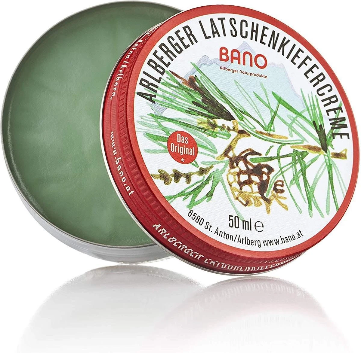 Bano Latschenkiefer | Originele Latschenkiefer Zalf | Bruiningsolie | Mountain Pine | Latschenkiefer Salbe | Skilerarenvet |Tiroler Latschenkiefer | Arlberger Latschenkiefer | 50 Ml | Creme 3 Bano Latschenkiefer | Originele Latschenkiefer Zalf | Bruiningsolie | Mountain Pine | Latschenkiefer Salbe | Skilerarenvet |Tiroler Latschenkiefer | Arlberger Latschenkiefer | 50 Ml | Creme - Afbeelding 3