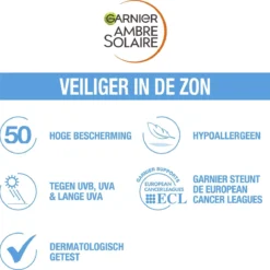 Garnier Ambre Solaire Over Make-up Super UV Zonnebrand SPF 50 - 75ml -Zacht Huid Verkoop 1200x1195 2